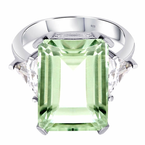 Dazzlers Sterling Silver Birthstones 3-Stone Rings for Women -