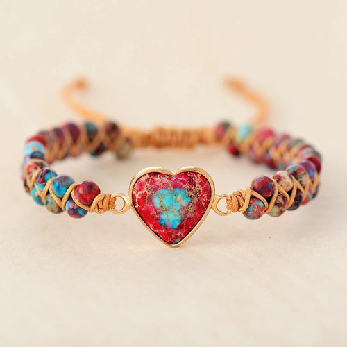 Imperial Jasper Macrame Bracelet