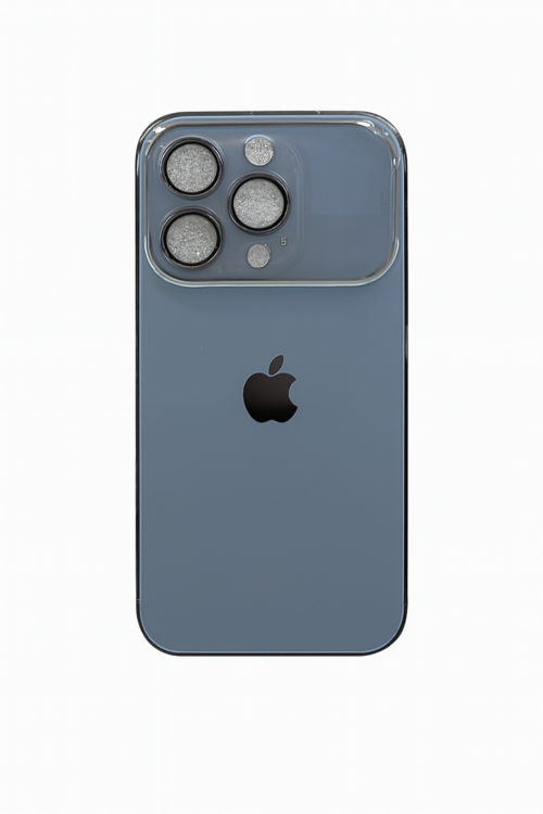 Elegant  Dust Blue Glossy Protective Phone Cover-13 Pro